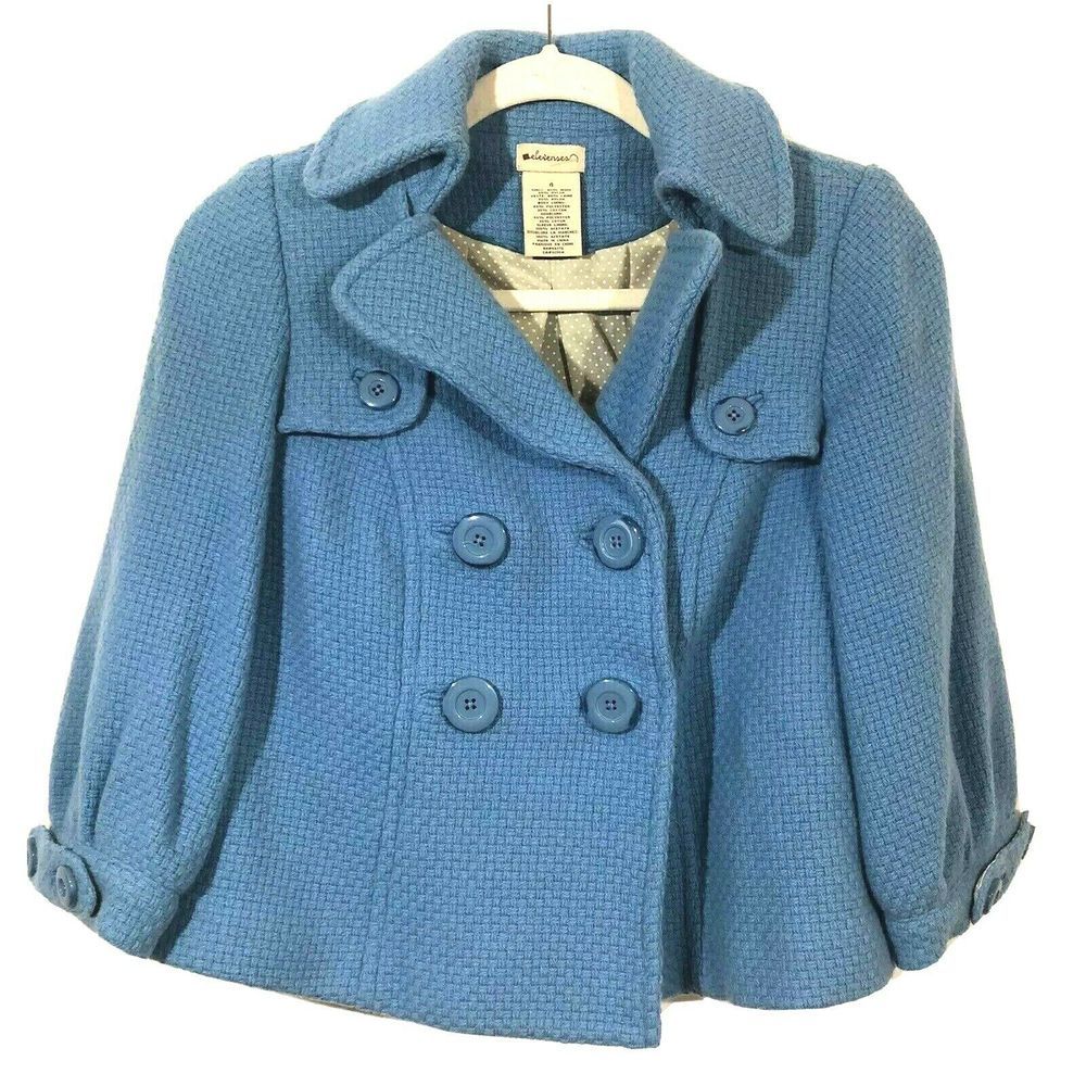 Anthropologie | Elevenses Cropped Pea Coat